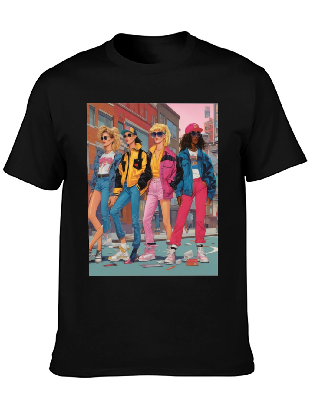 Retro 80s Pop Art Style T-Shirt