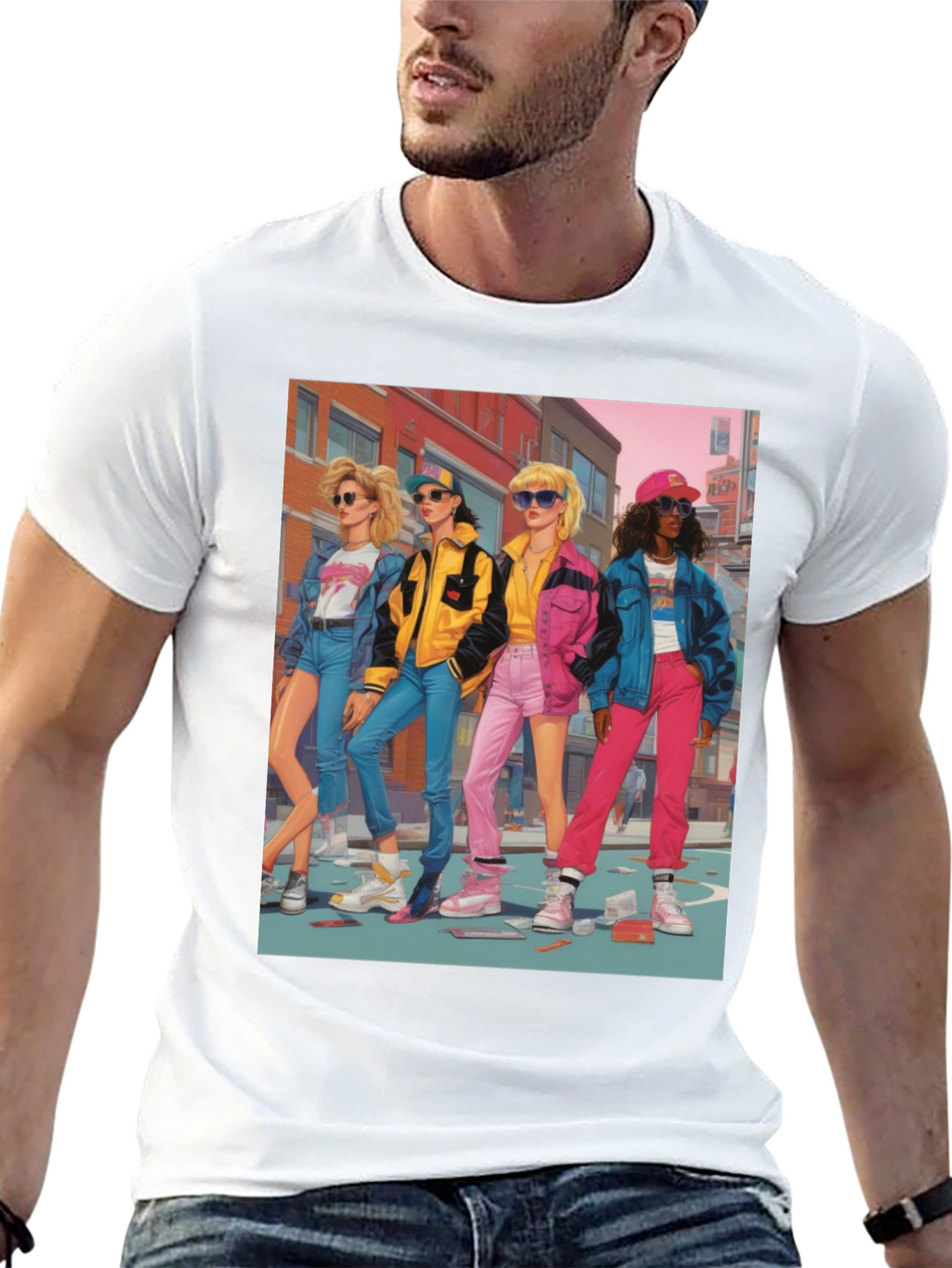 Retro 80s Pop Art Style T-Shirt