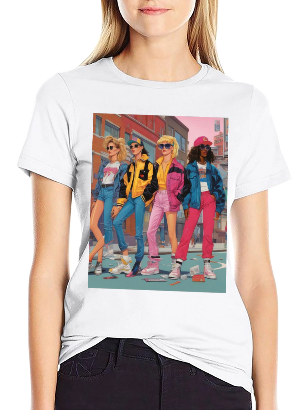 Retro 80s Pop Art Style T-Shirt
