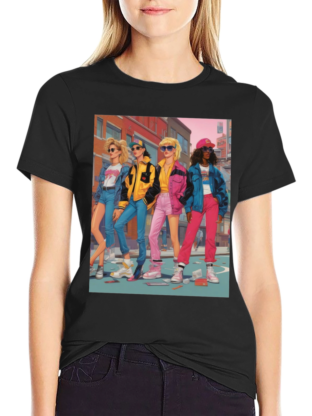 Retro 80s Pop Art Style T-Shirt