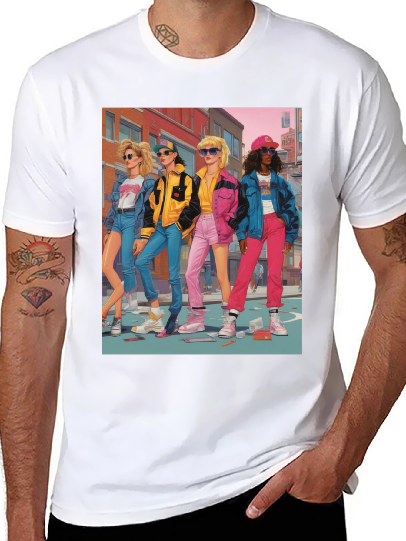 Retro 80s Pop Art Style T-Shirt