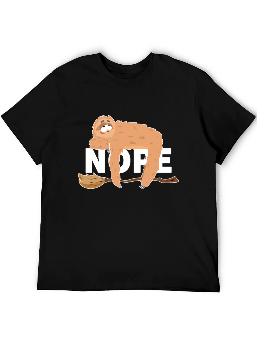 Nope Sloth Graphic Tee - Relaxed Style