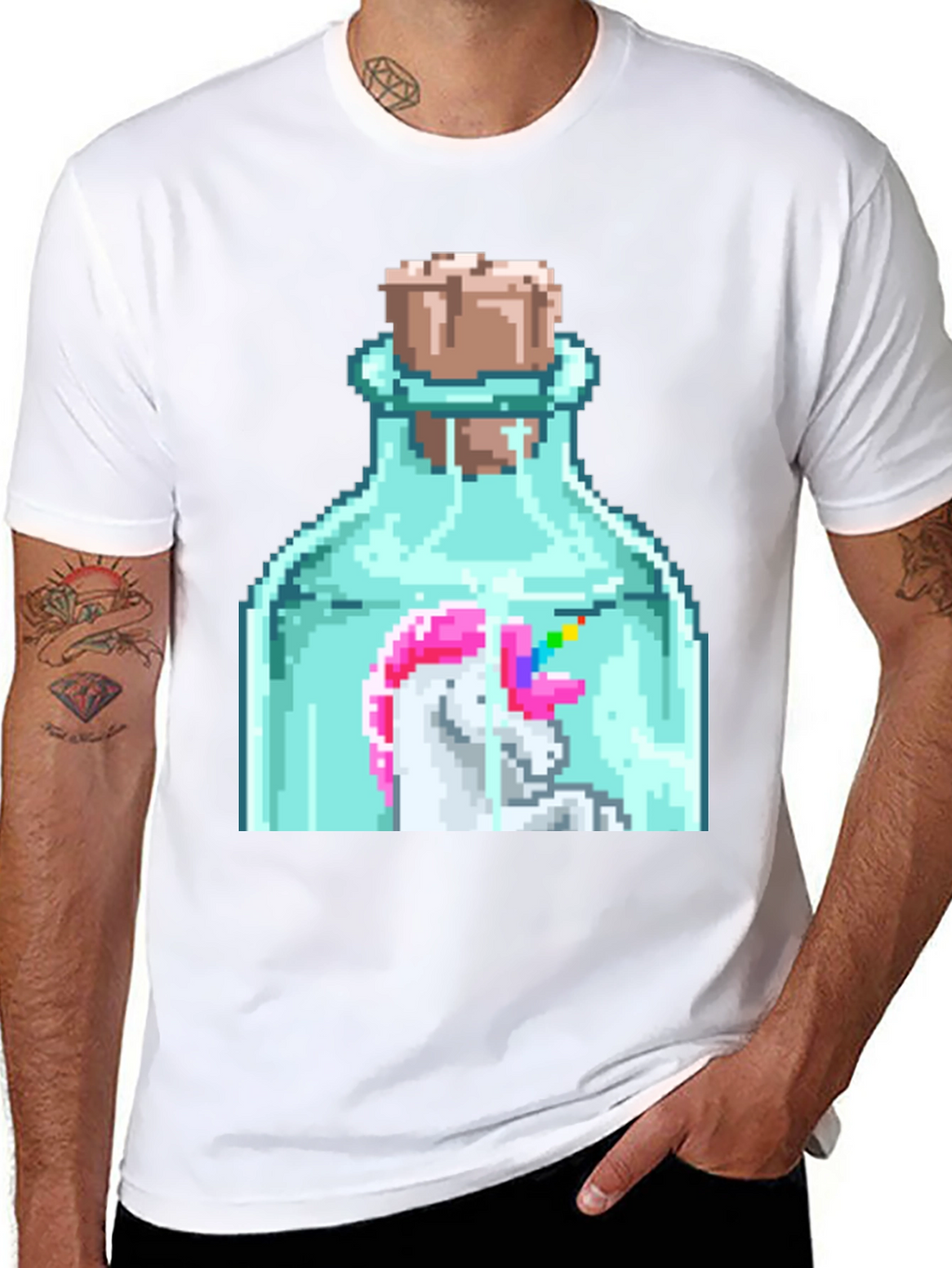 Unicorn in a Bottle Graphic Tee