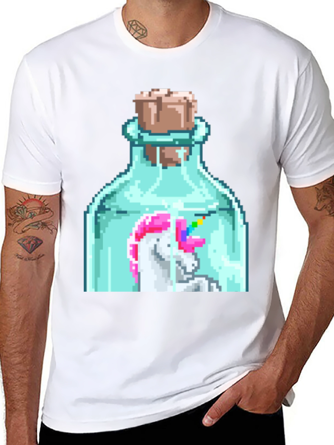 Unicorn in a Bottle Graphic Tee