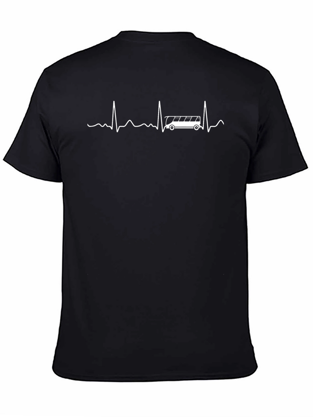 Bus Heartbeat T-Shirt - Cool Vehicle Graphic Tee