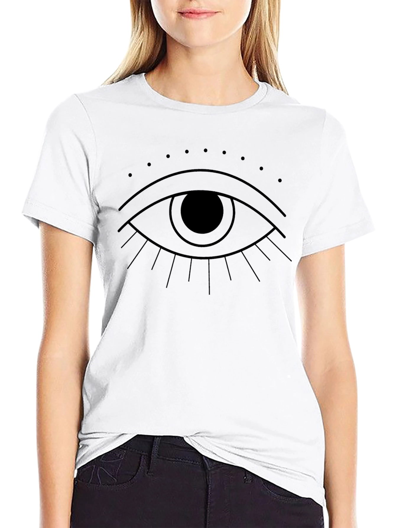 Eye Graphic Black T-Shirt - Modern & Stylish