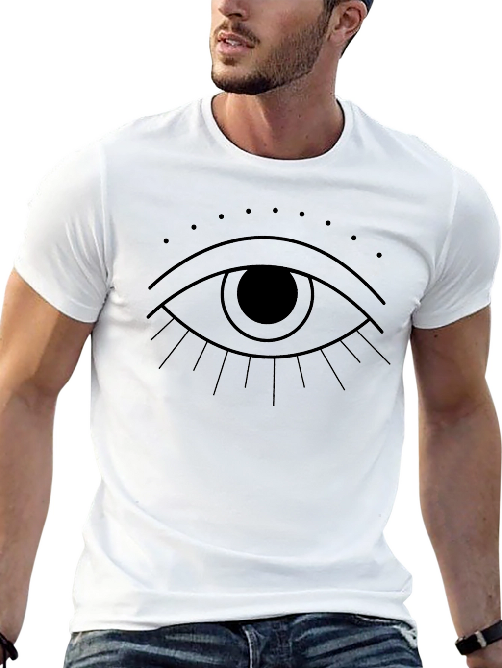 Eye Graphic Black T-Shirt - Modern & Stylish