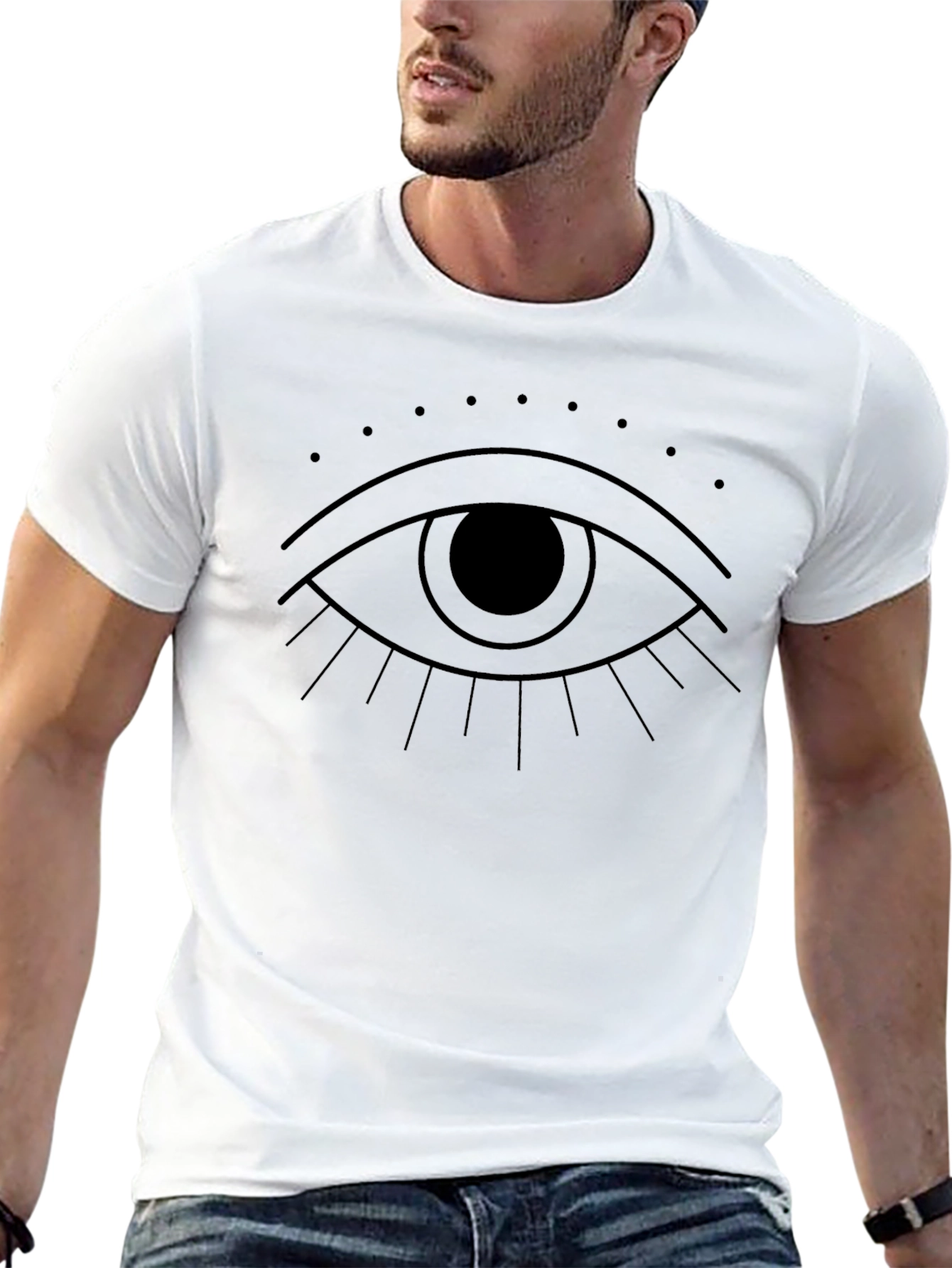 Eye Graphic Black T-Shirt - Modern & Stylish