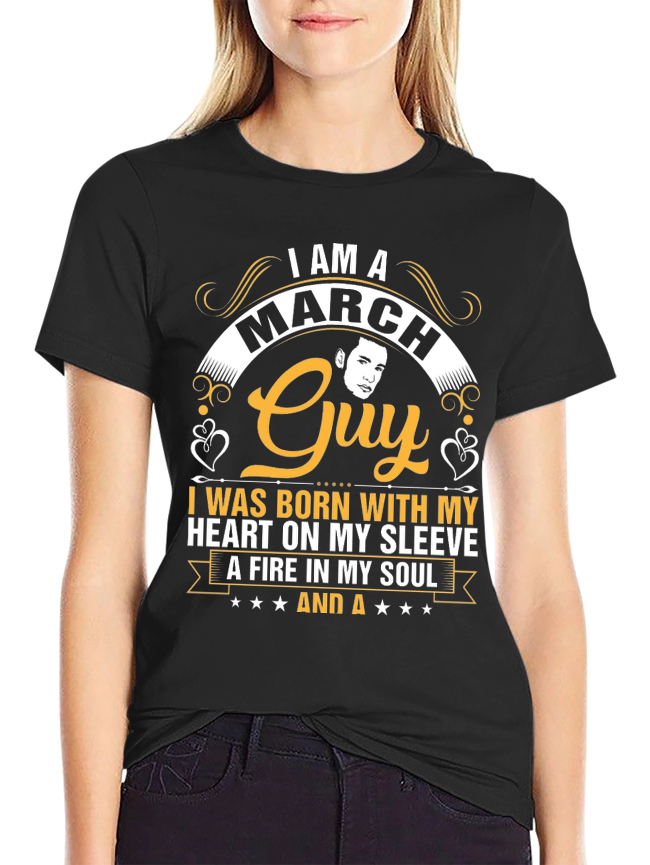March Guy T-Shirt - Heart on Sleeve Fire in Soul!