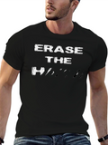 Erase The Hate Graphic Tee - Black Cotton T-Shirt