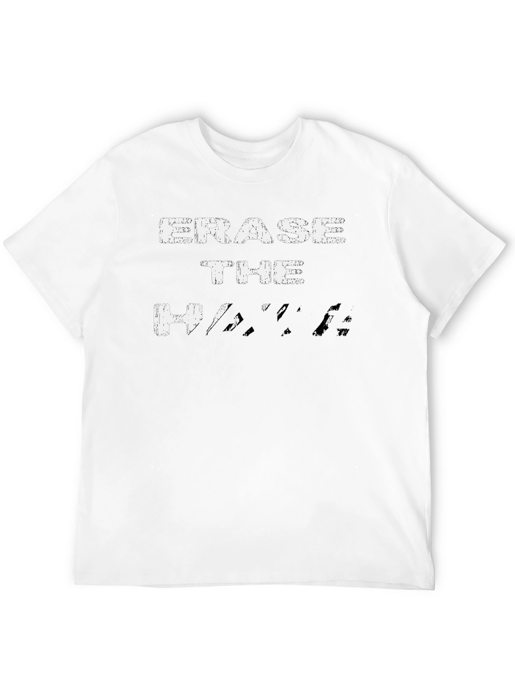 Erase The Hate Graphic Tee - Black Cotton T-Shirt