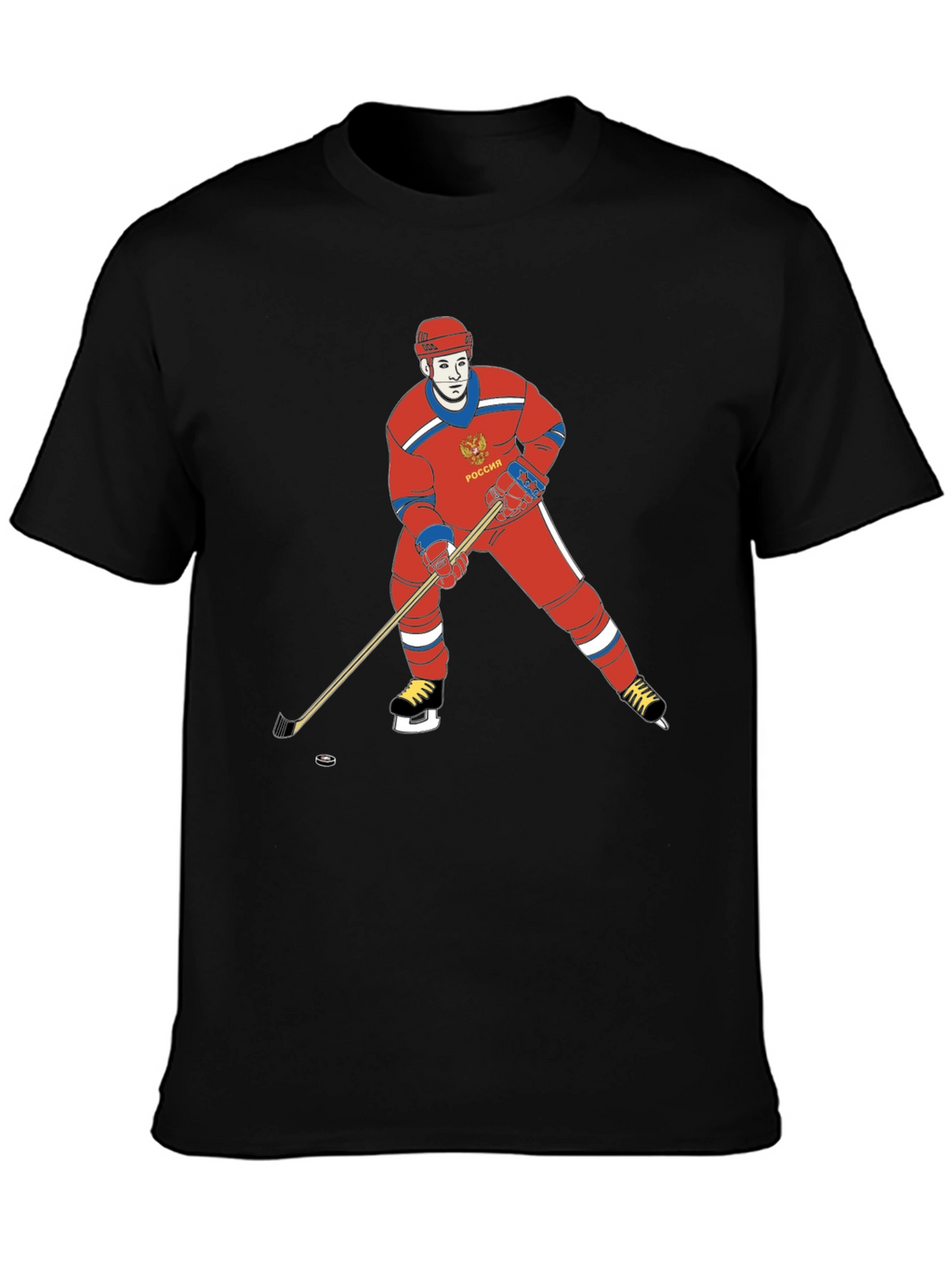 Russia Hockey T-Shirt - Retro Design