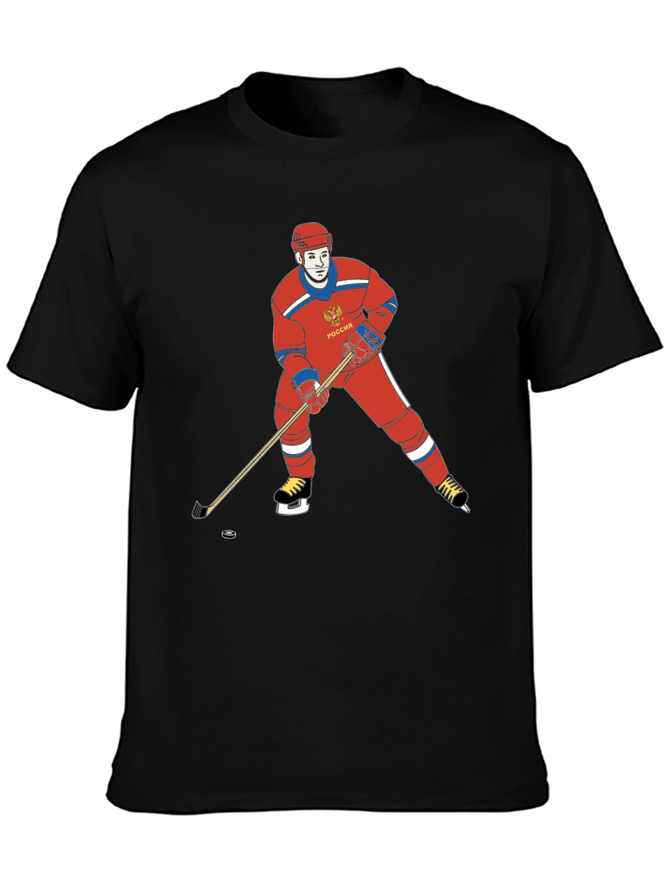 Russia Hockey T-Shirt - Retro Design