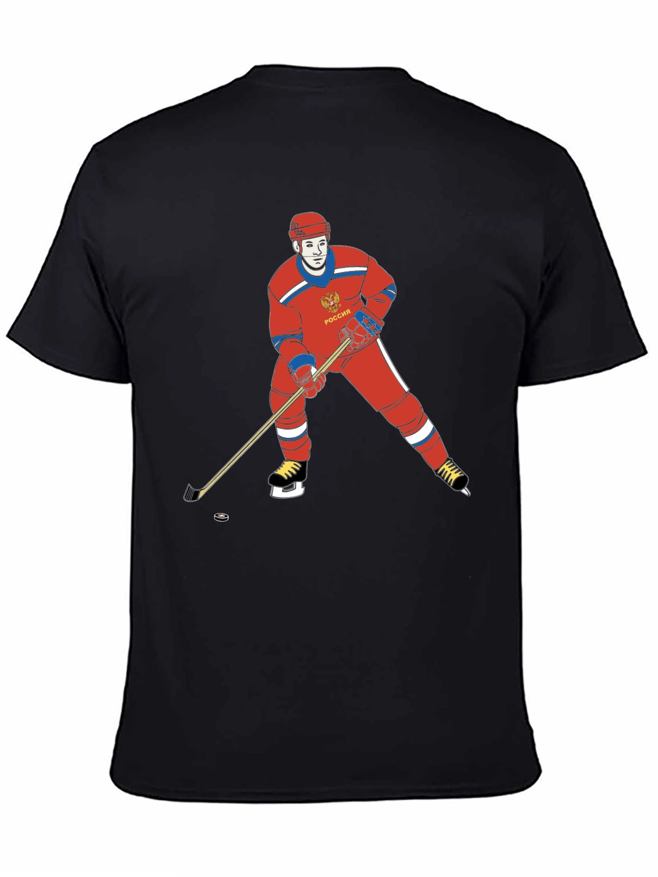 Russia Hockey T-Shirt - Retro Design