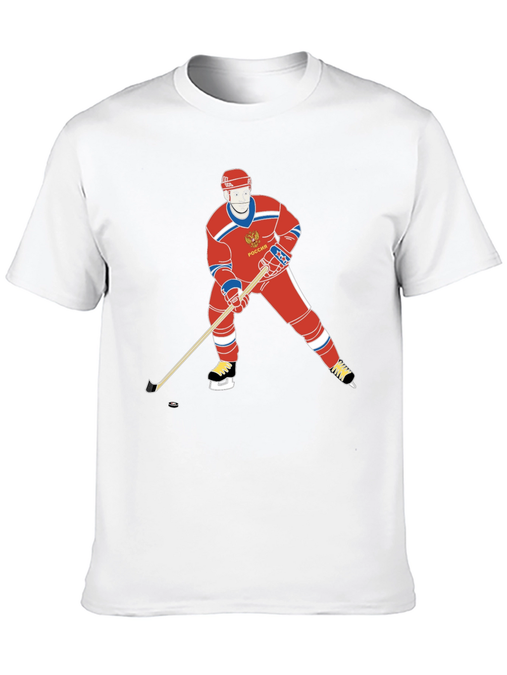 Russia Hockey T-Shirt - Retro Design