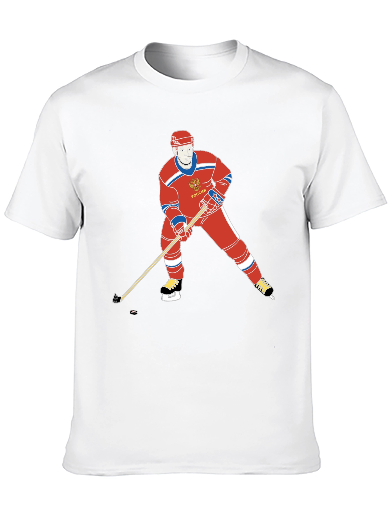 Russia Hockey T-Shirt - Retro Design