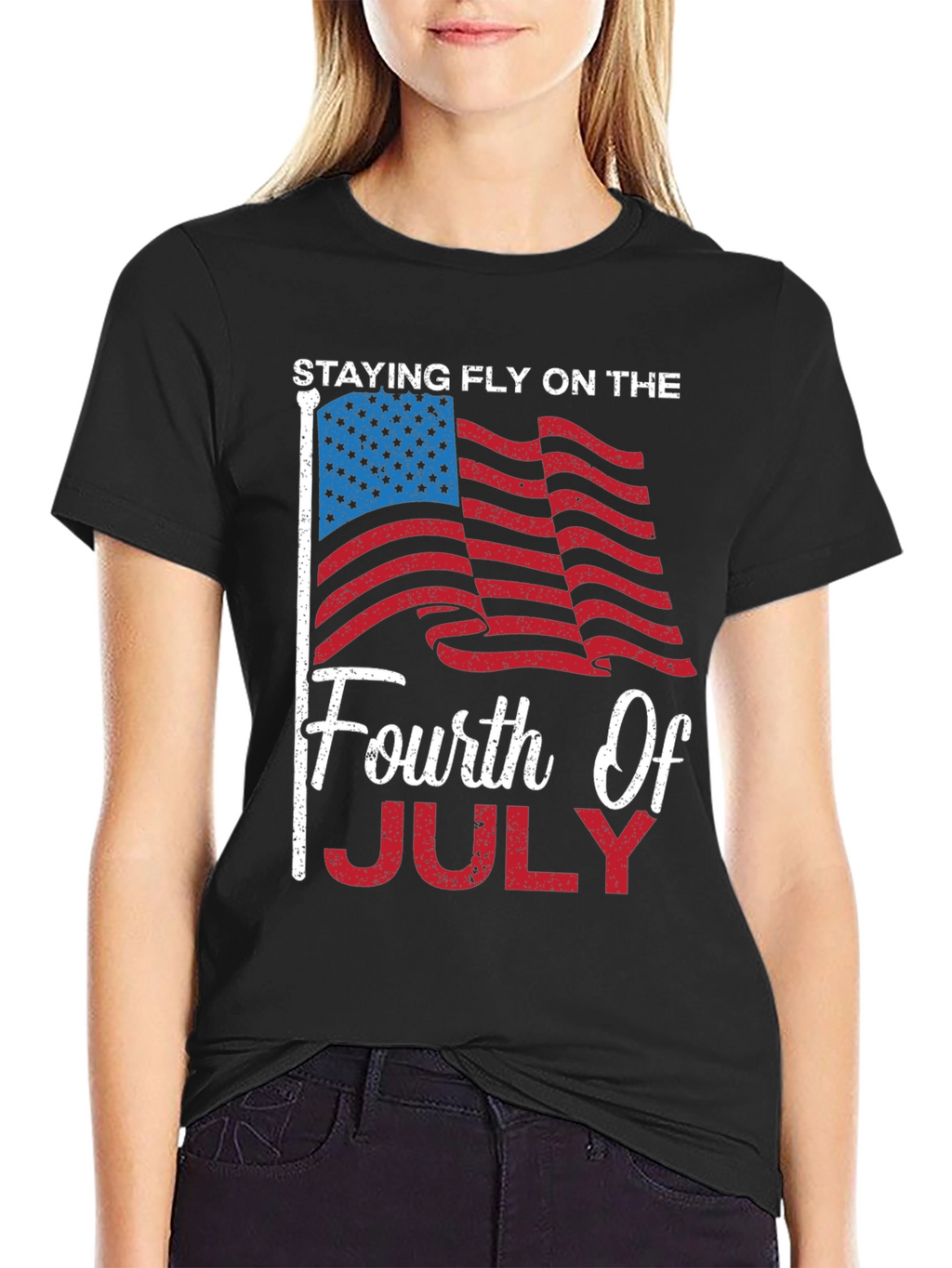 Staying Fly Fourth of July Patriotic Tee
