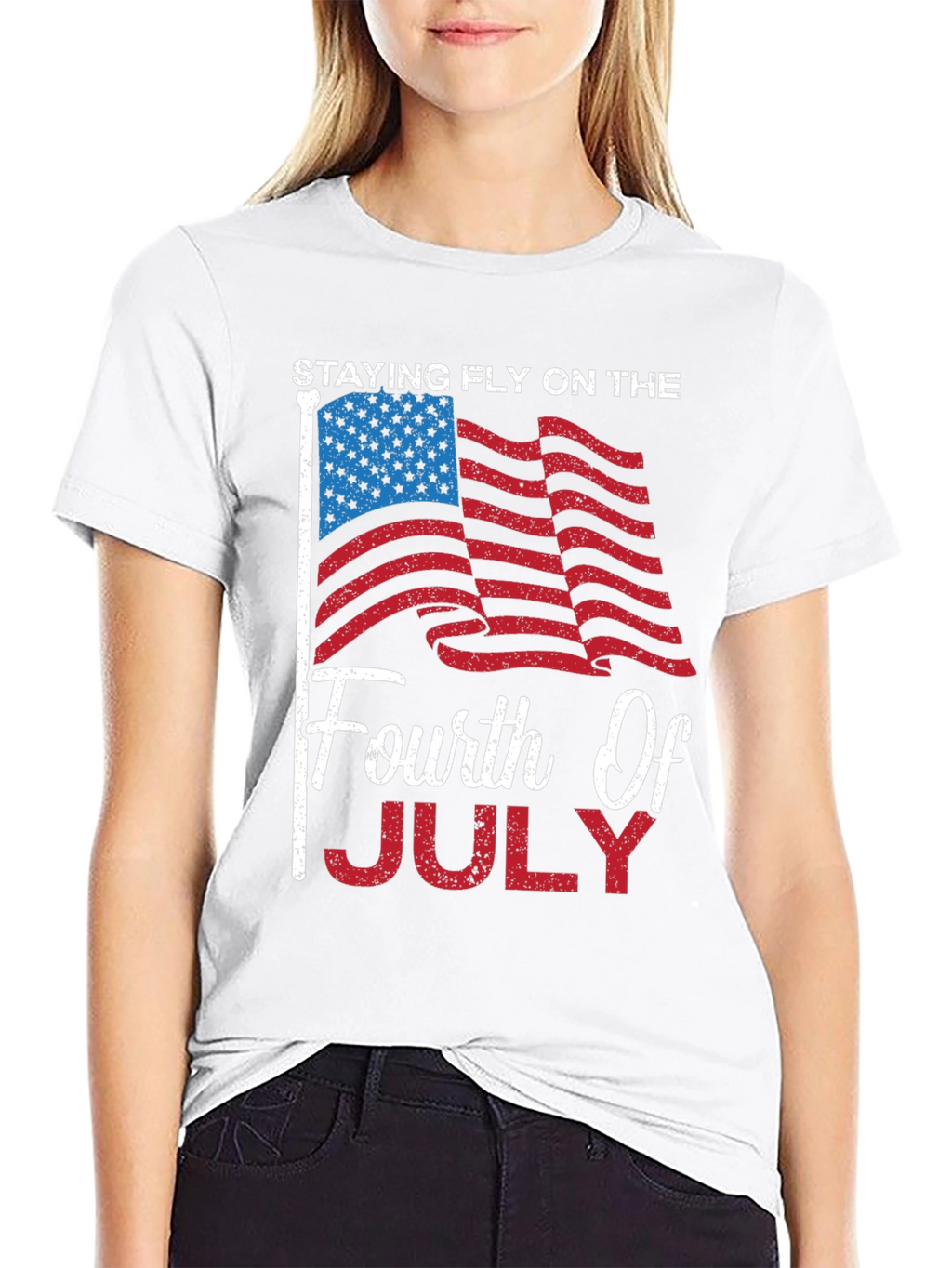 Staying Fly Fourth of July Patriotic Tee