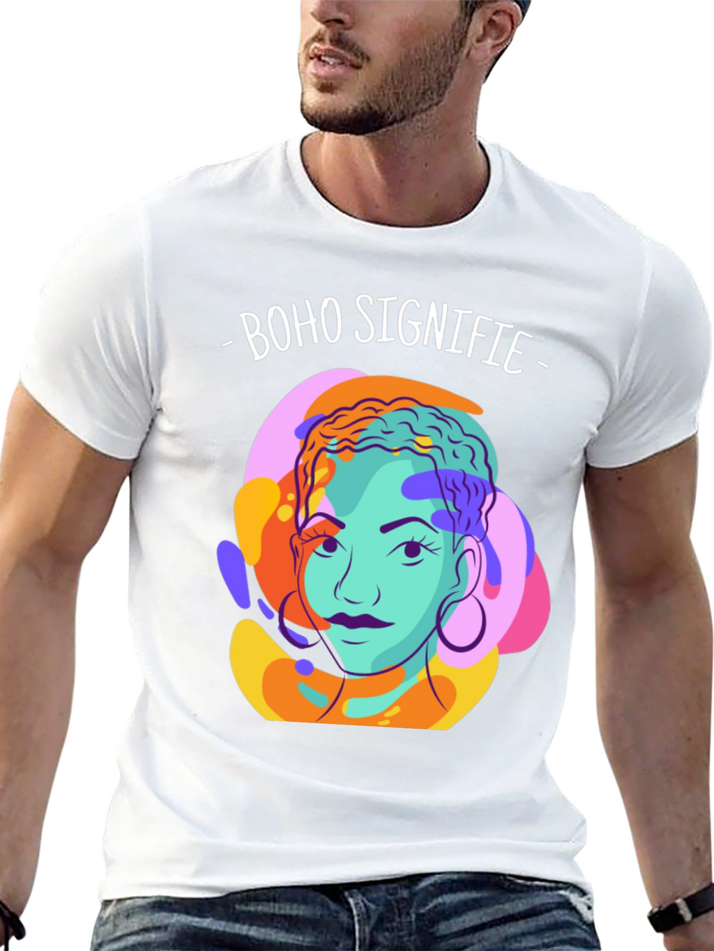 Boho Signifie Graphic Tee - Unisex Black T-Shirt