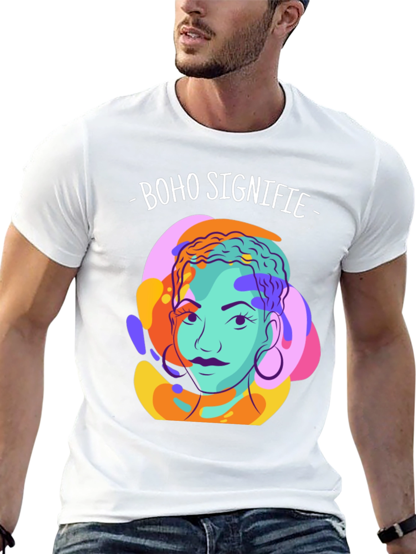 Boho Signifie Graphic Tee - Unisex Black T-Shirt