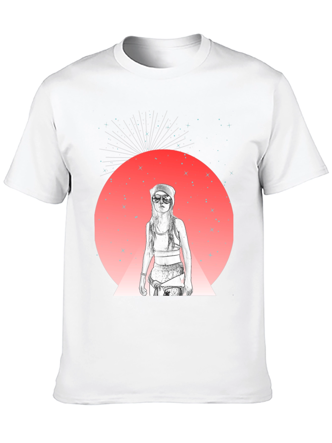 Cosmic Vibe Black Graphic Tee