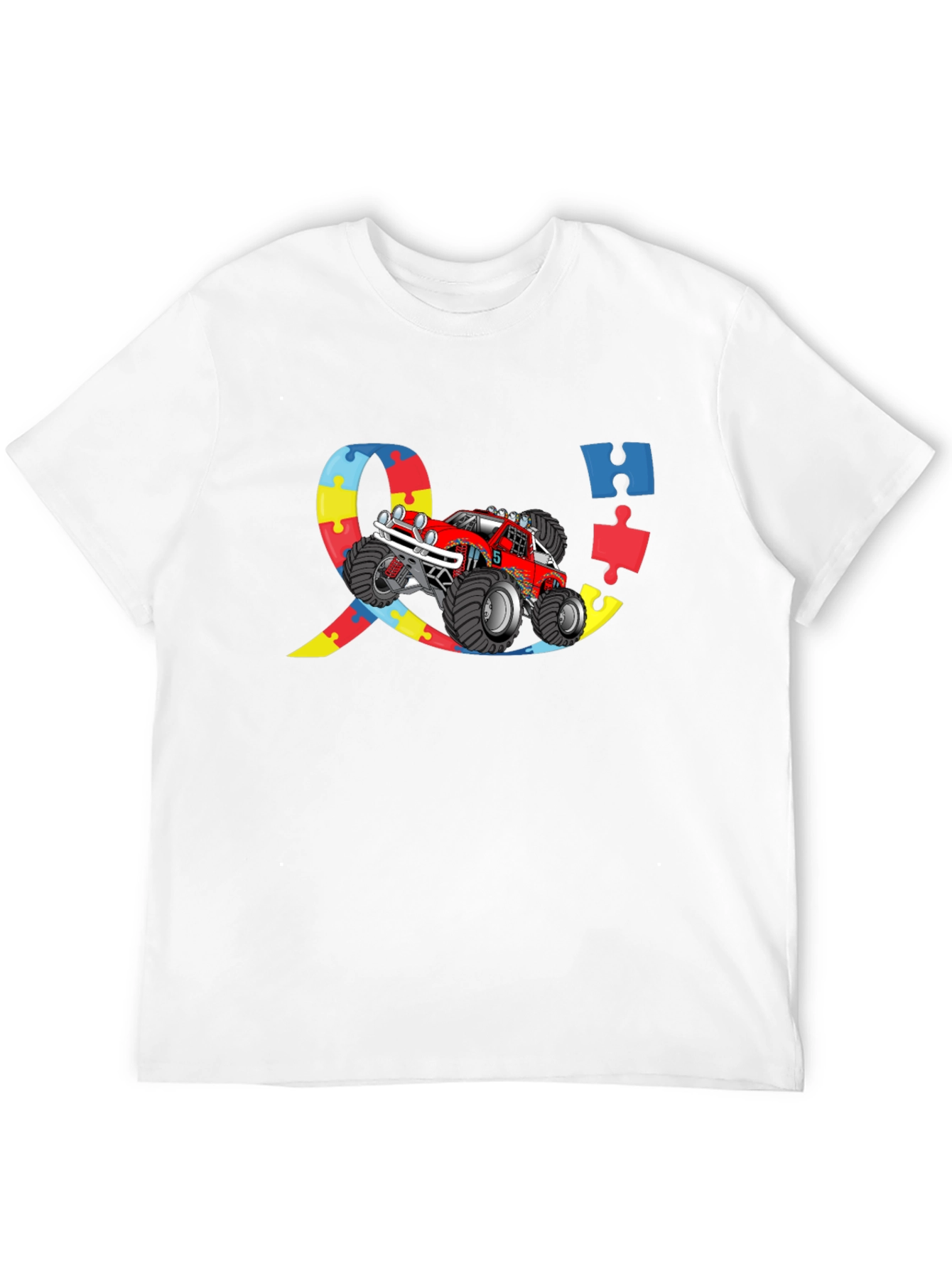 Autism Awareness Monster Truck Graphic Tee
