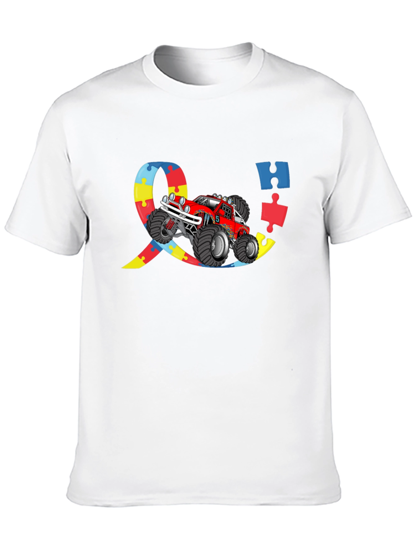 Autism Awareness Monster Truck Graphic Tee