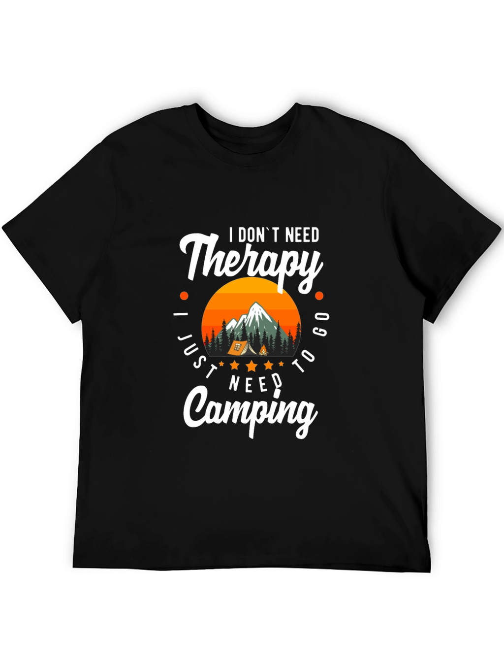 Therapy Camping Graphic T-Shirt