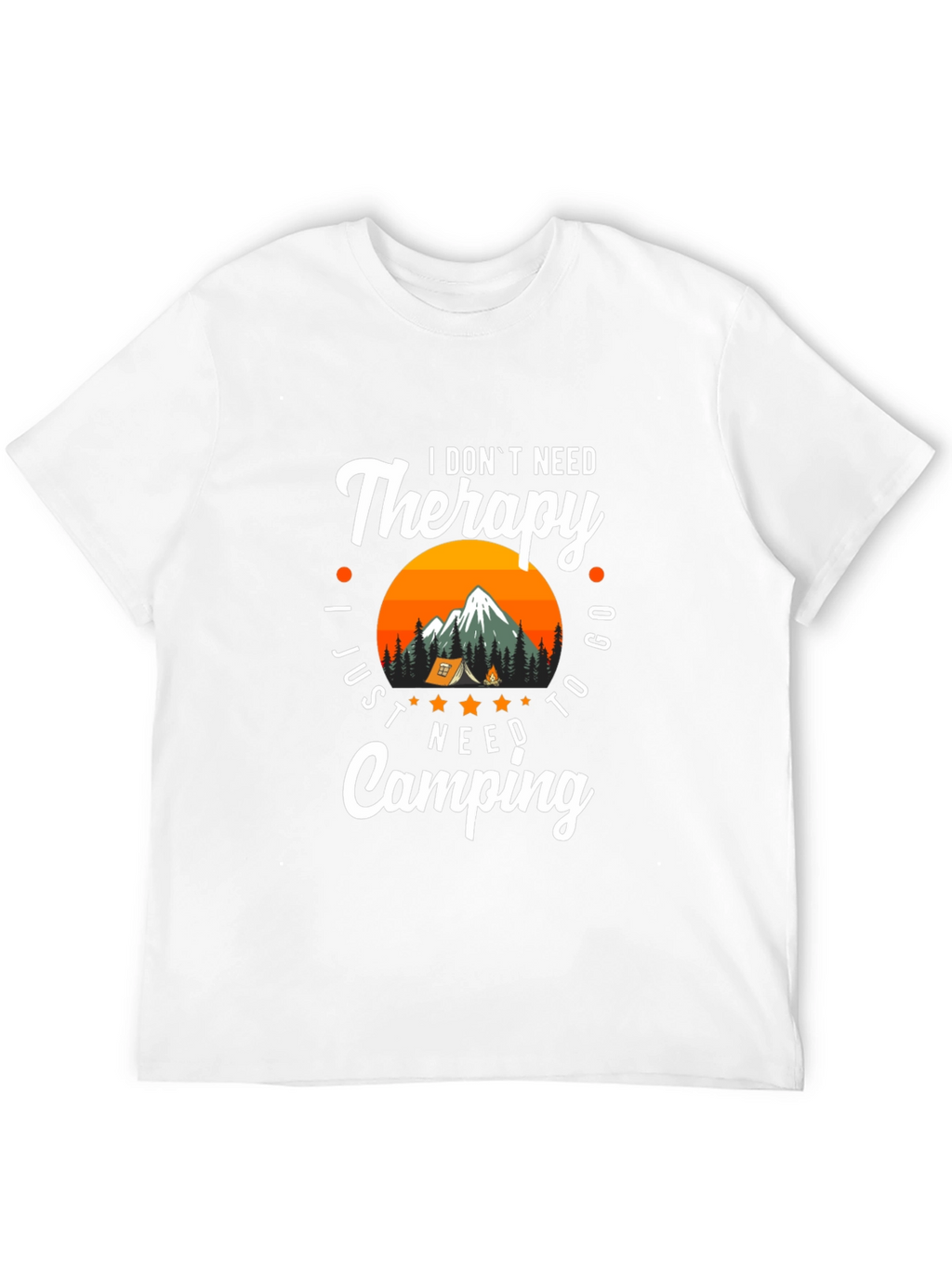 Therapy Camping Graphic T-Shirt