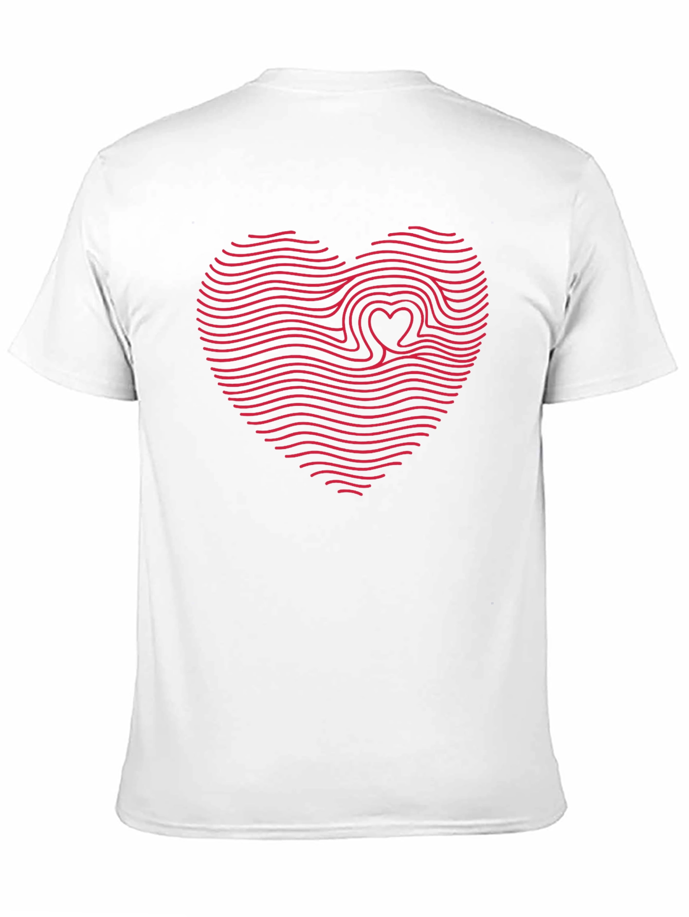 Heartbeat Wave Graphic Tee - Black