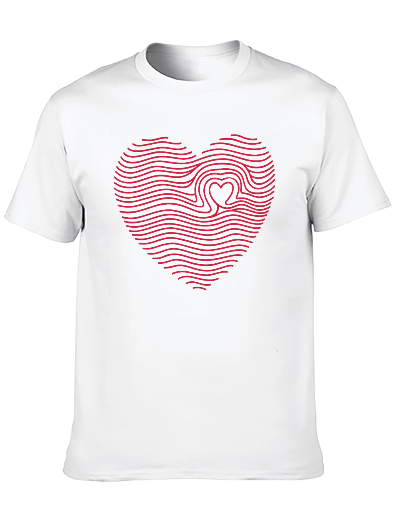 Heartbeat Wave Graphic Tee - Black