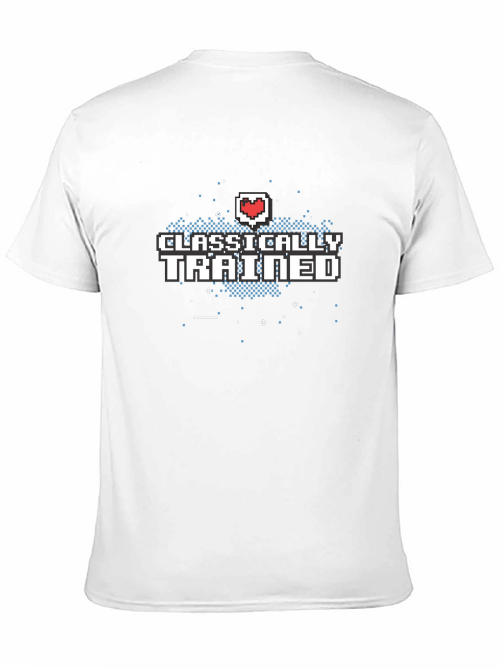 Classically Trained Gamer T-Shirt - Retro Pixel Heart
