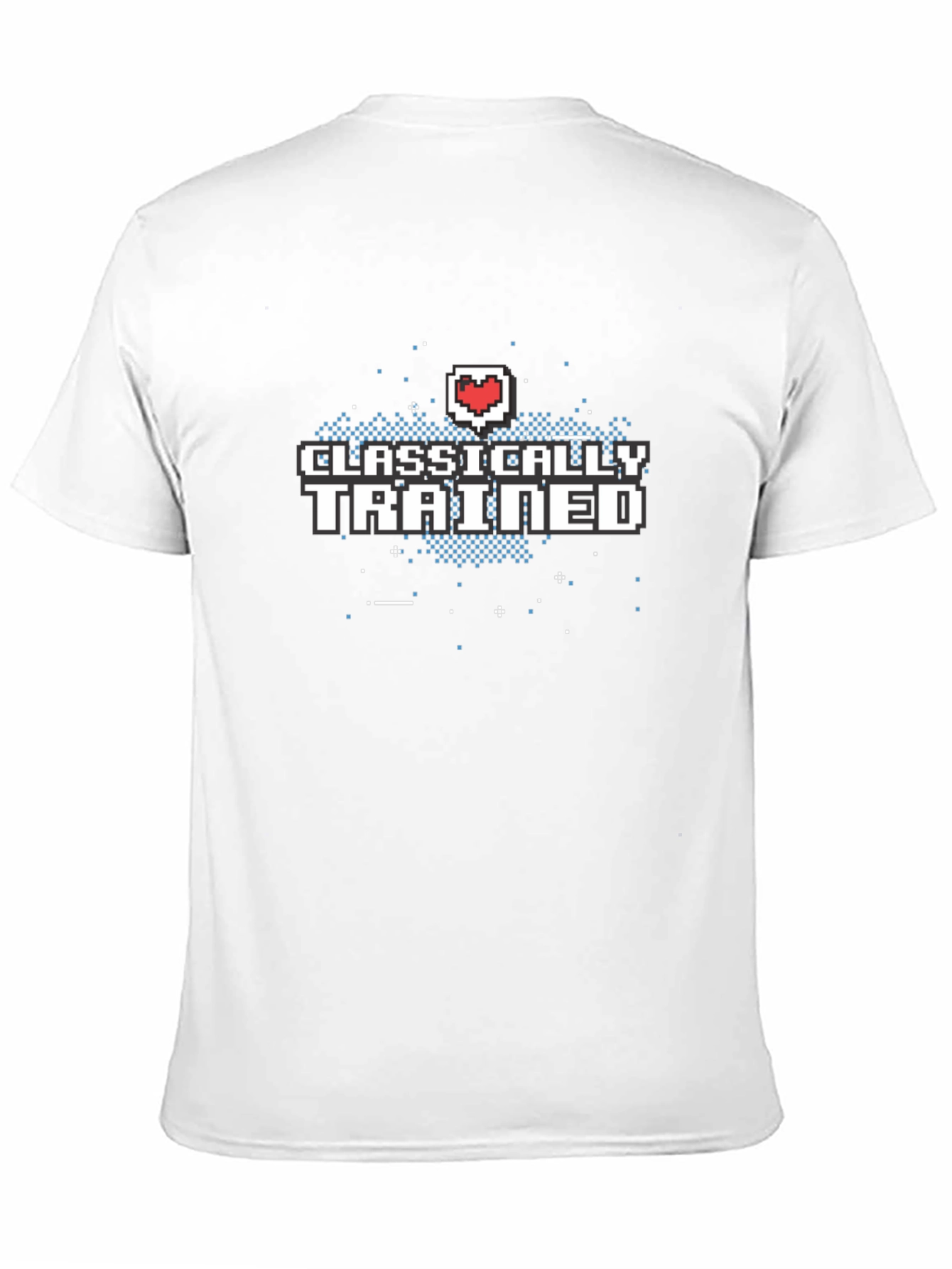 Classically Trained Gamer T-Shirt - Retro Pixel Heart