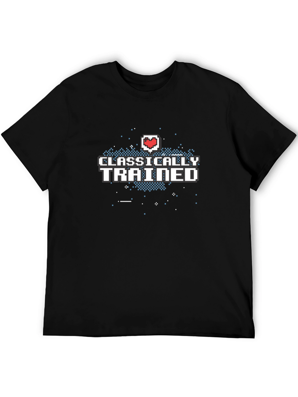 Classically Trained Gamer T-Shirt - Retro Pixel Heart