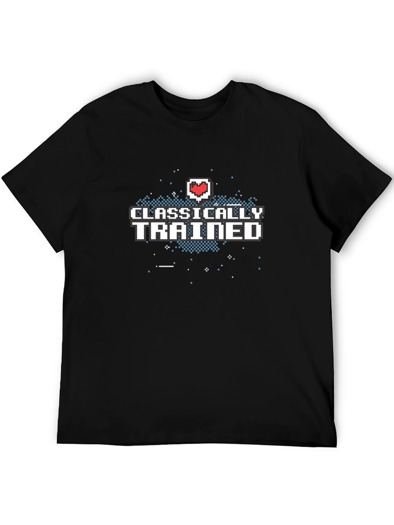 Classically Trained Gamer T-Shirt - Retro Pixel Heart