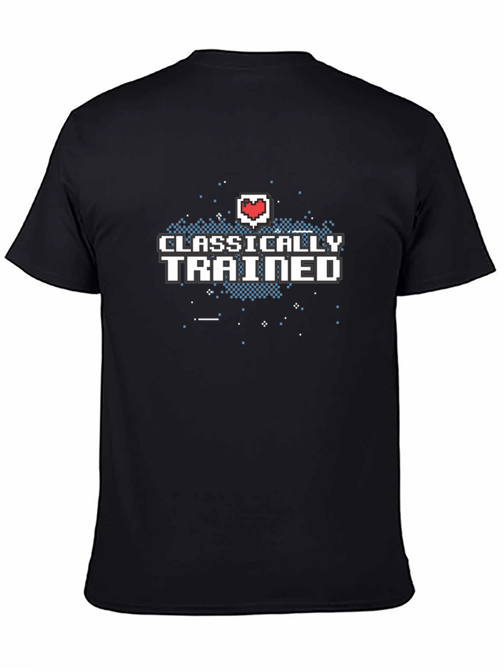 Classically Trained Gamer T-Shirt - Retro Pixel Heart
