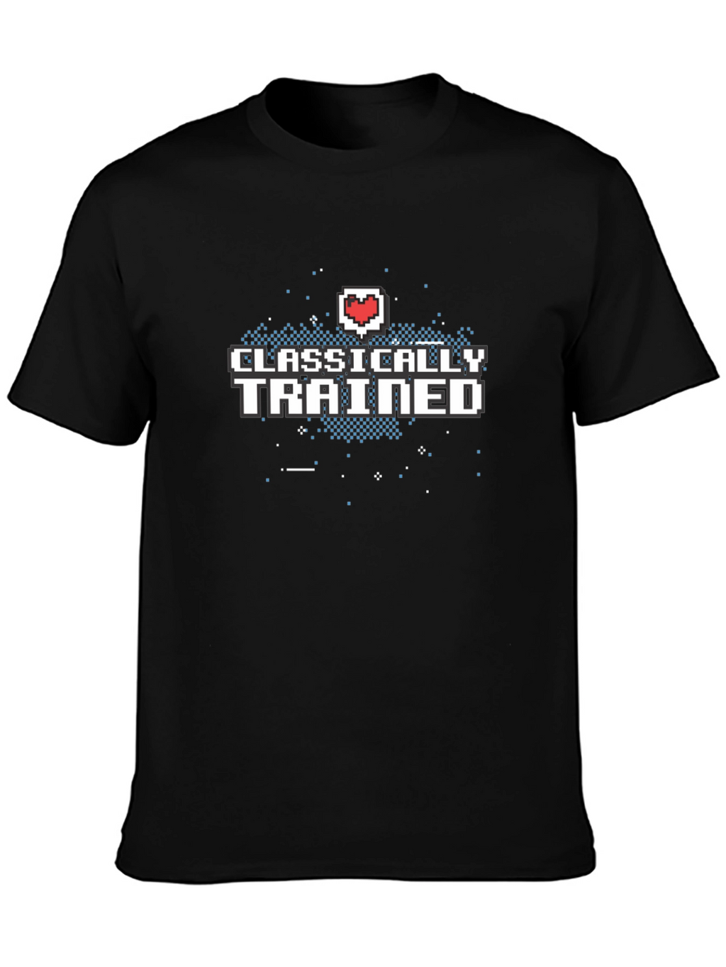 Classically Trained Gamer T-Shirt - Retro Pixel Heart