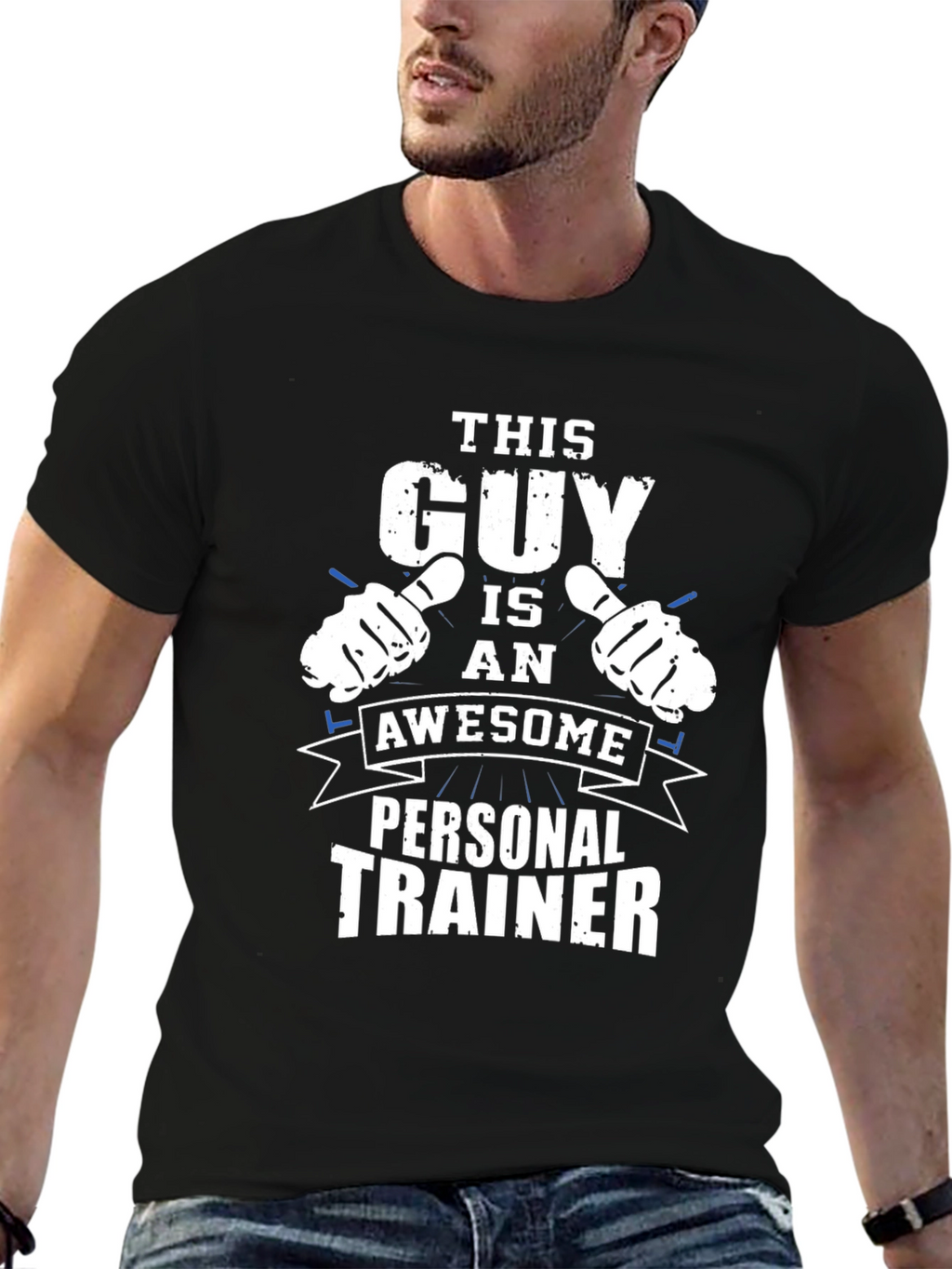 Awesome Personal Trainer Black T-Shirt