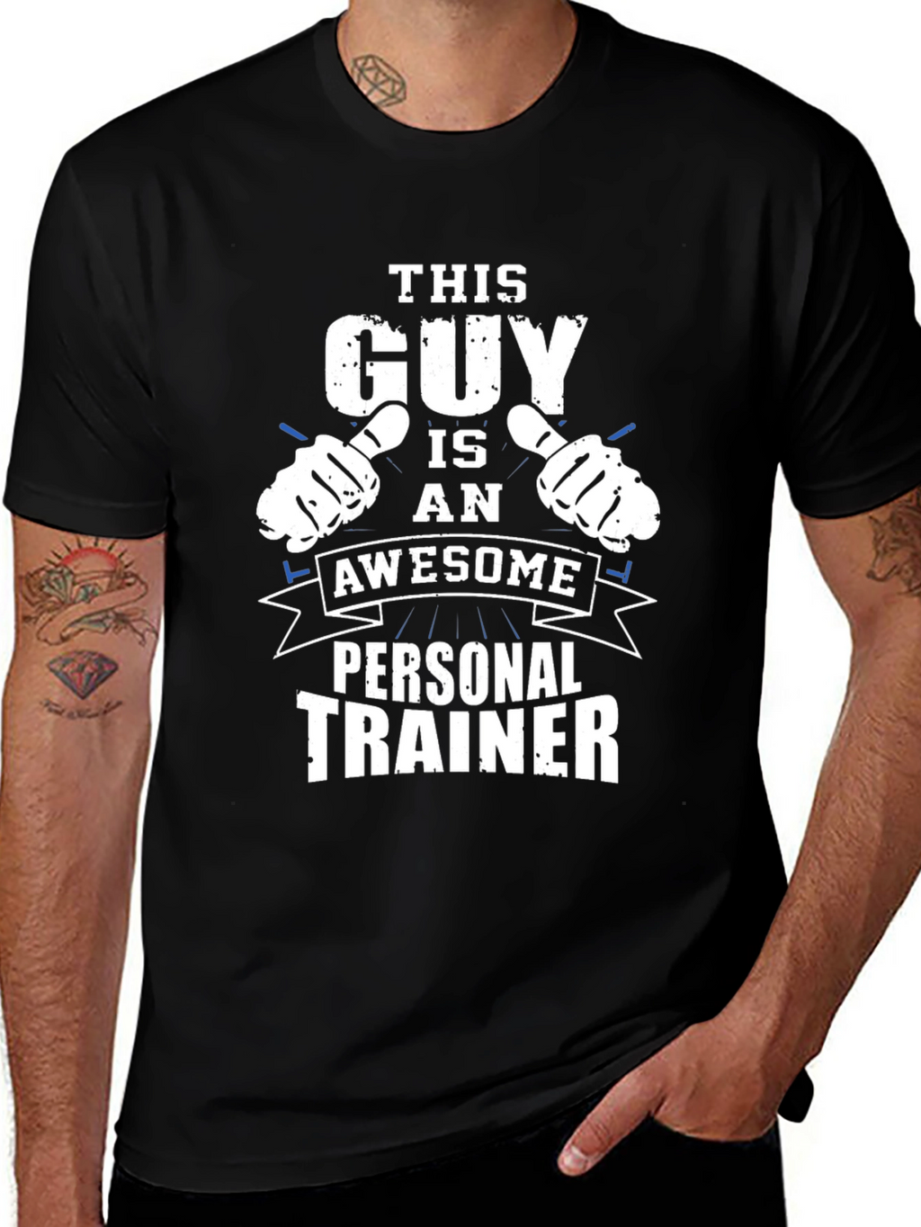 Awesome Personal Trainer Black T-Shirt