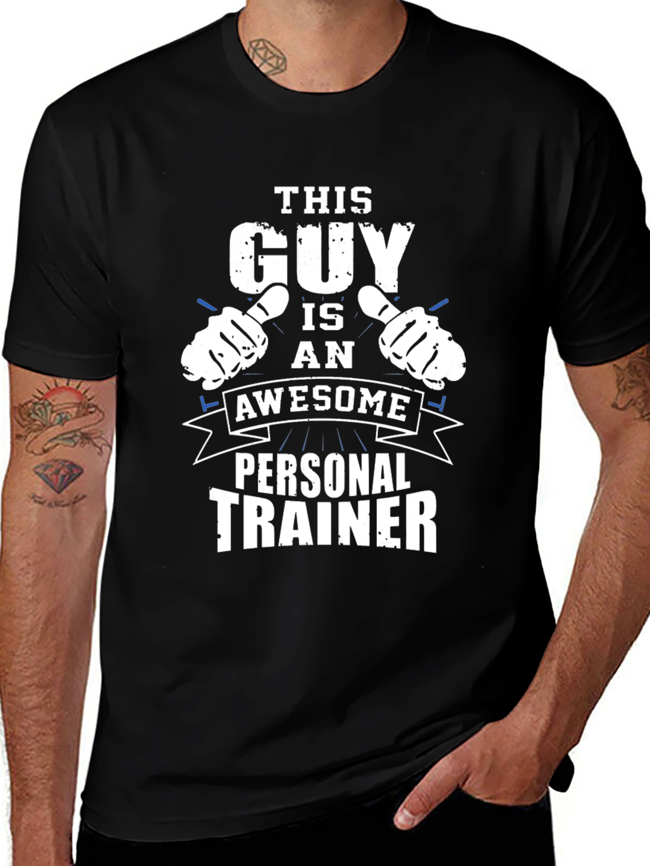 Awesome Personal Trainer Black T-Shirt