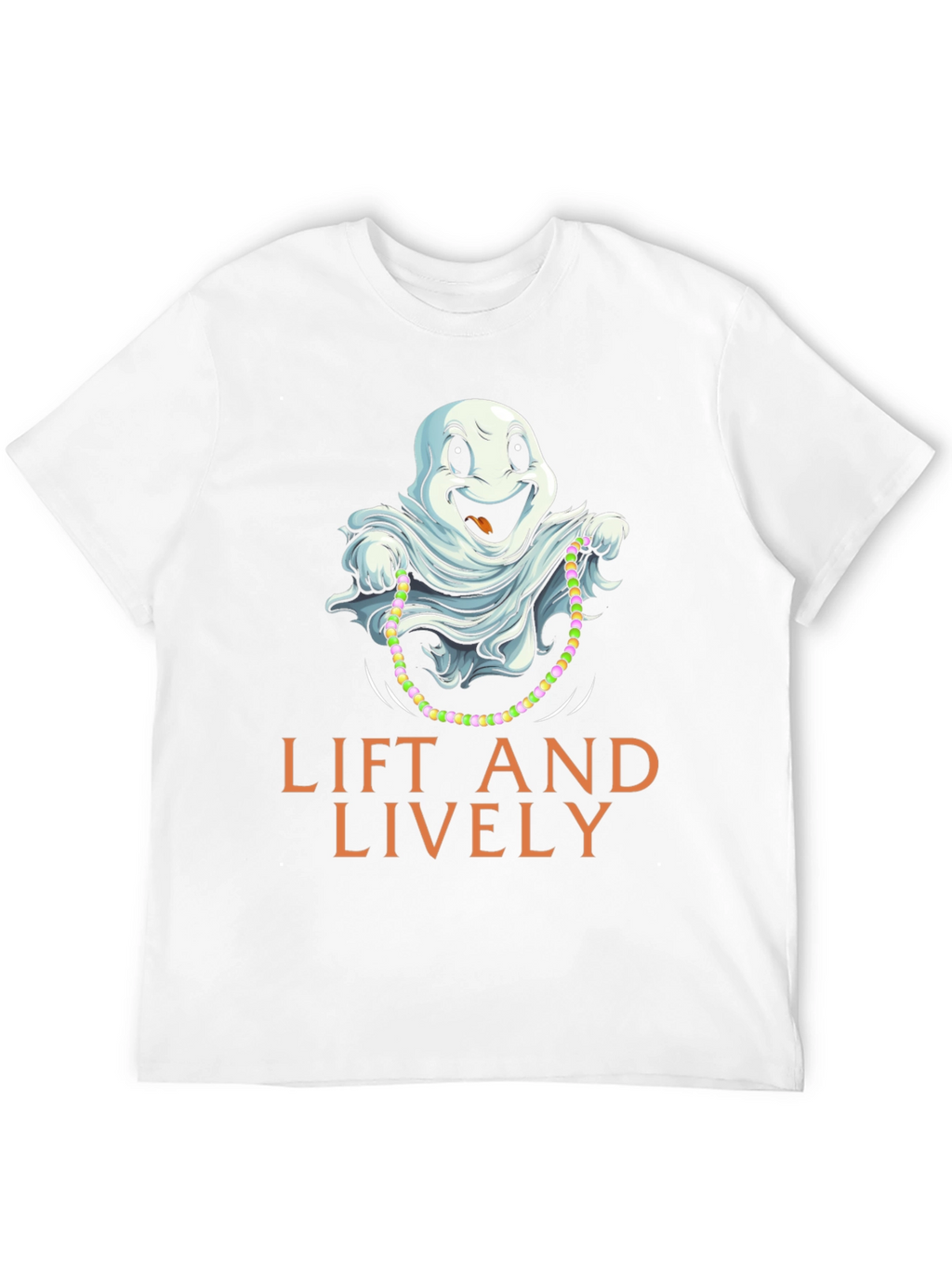 Spooky Season T-Shirt: Lift and Lively Ghost