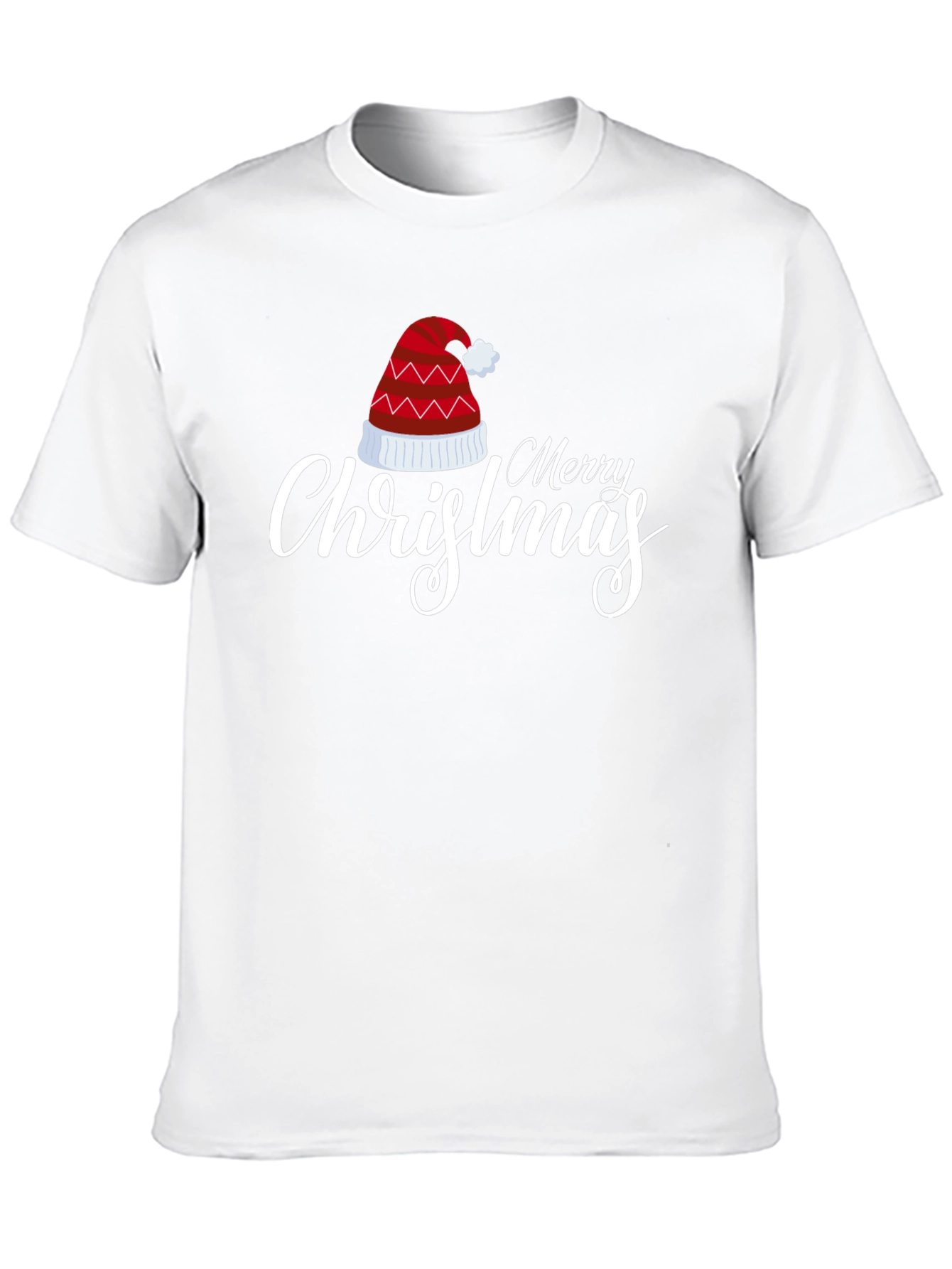 Merry Christmas Hat Graphic T-Shirt