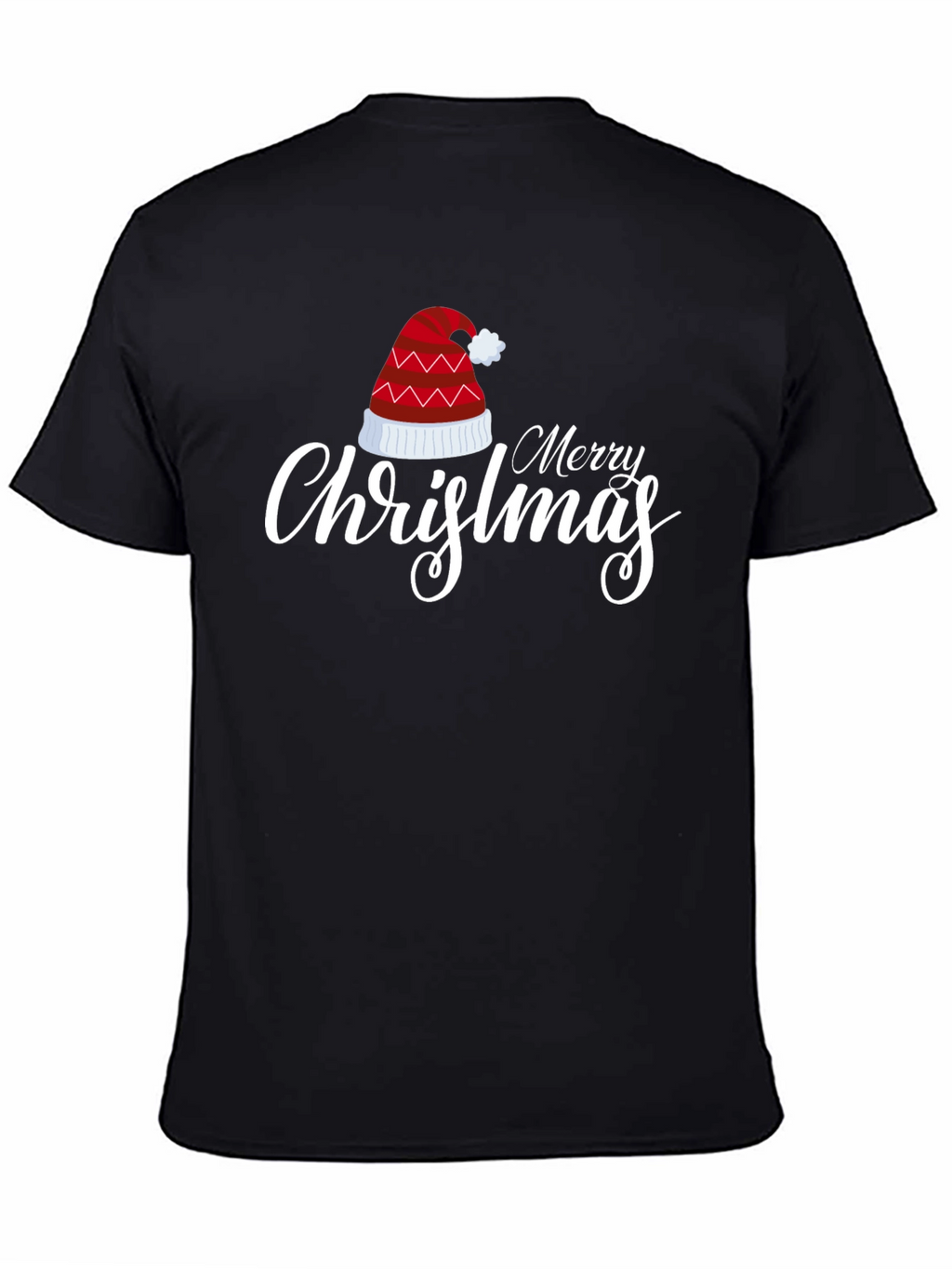 Merry Christmas Hat Graphic T-Shirt