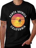 Santa Monica California Graphic T-Shirt