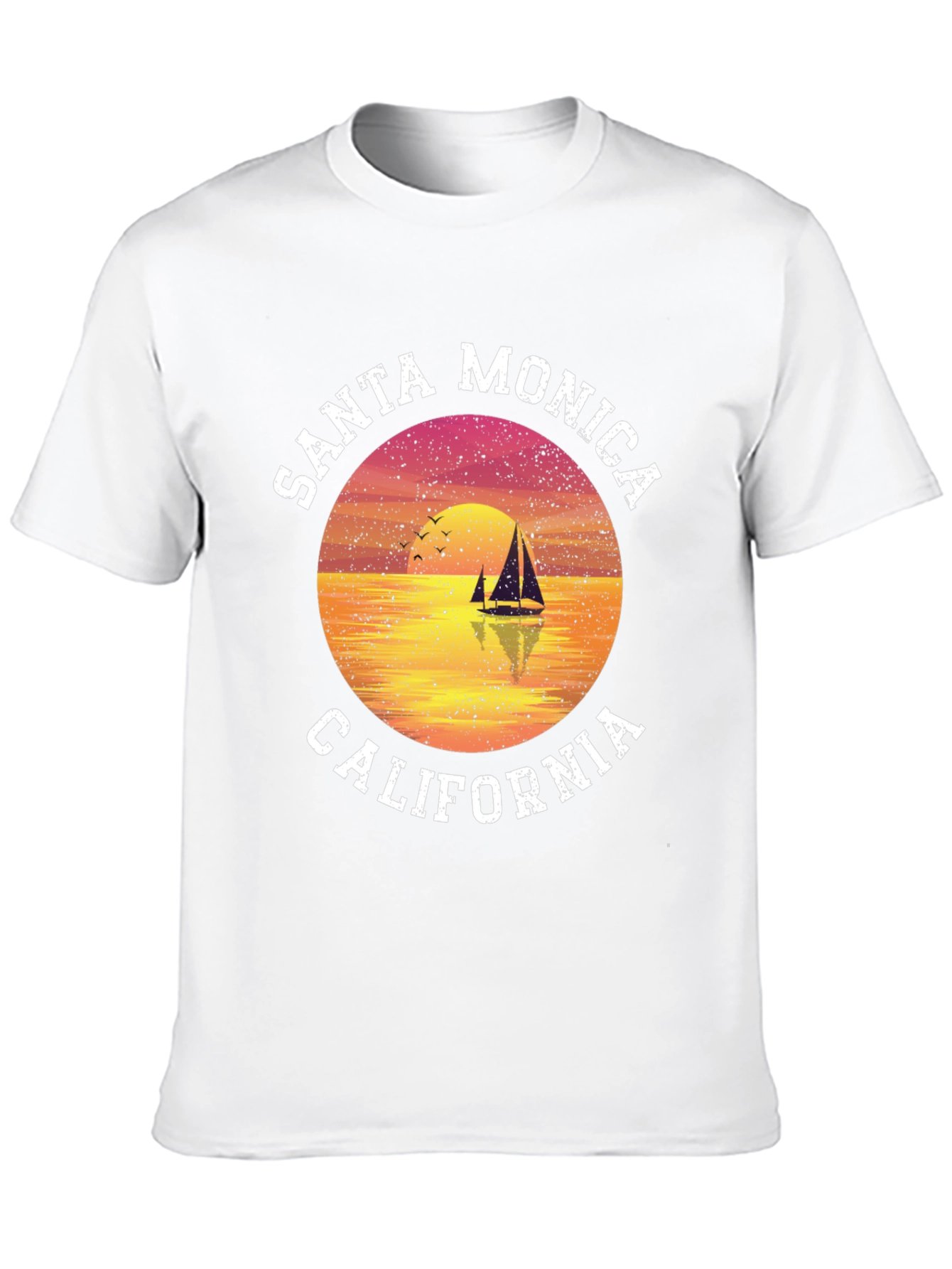 Santa Monica California Graphic T-Shirt