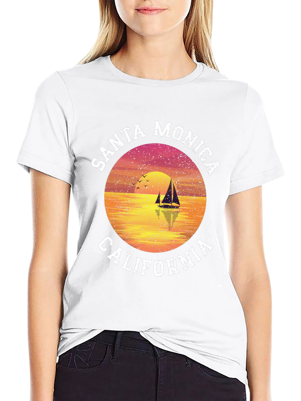 Santa Monica California Graphic T-Shirt