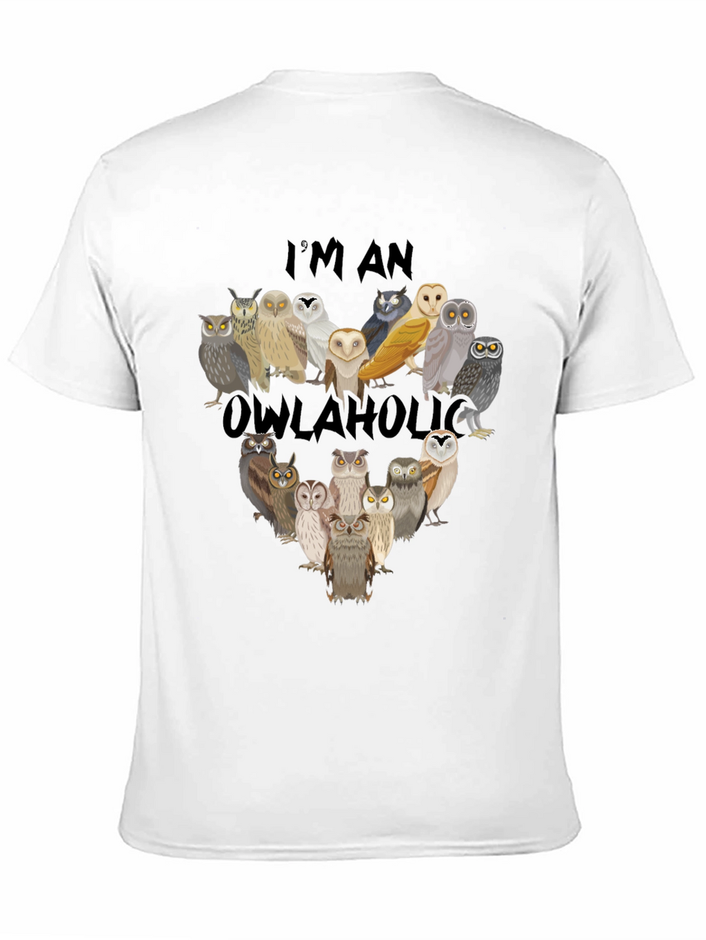 Owl Lover T-Shirt - Im an Owlaholic Graphic Tee