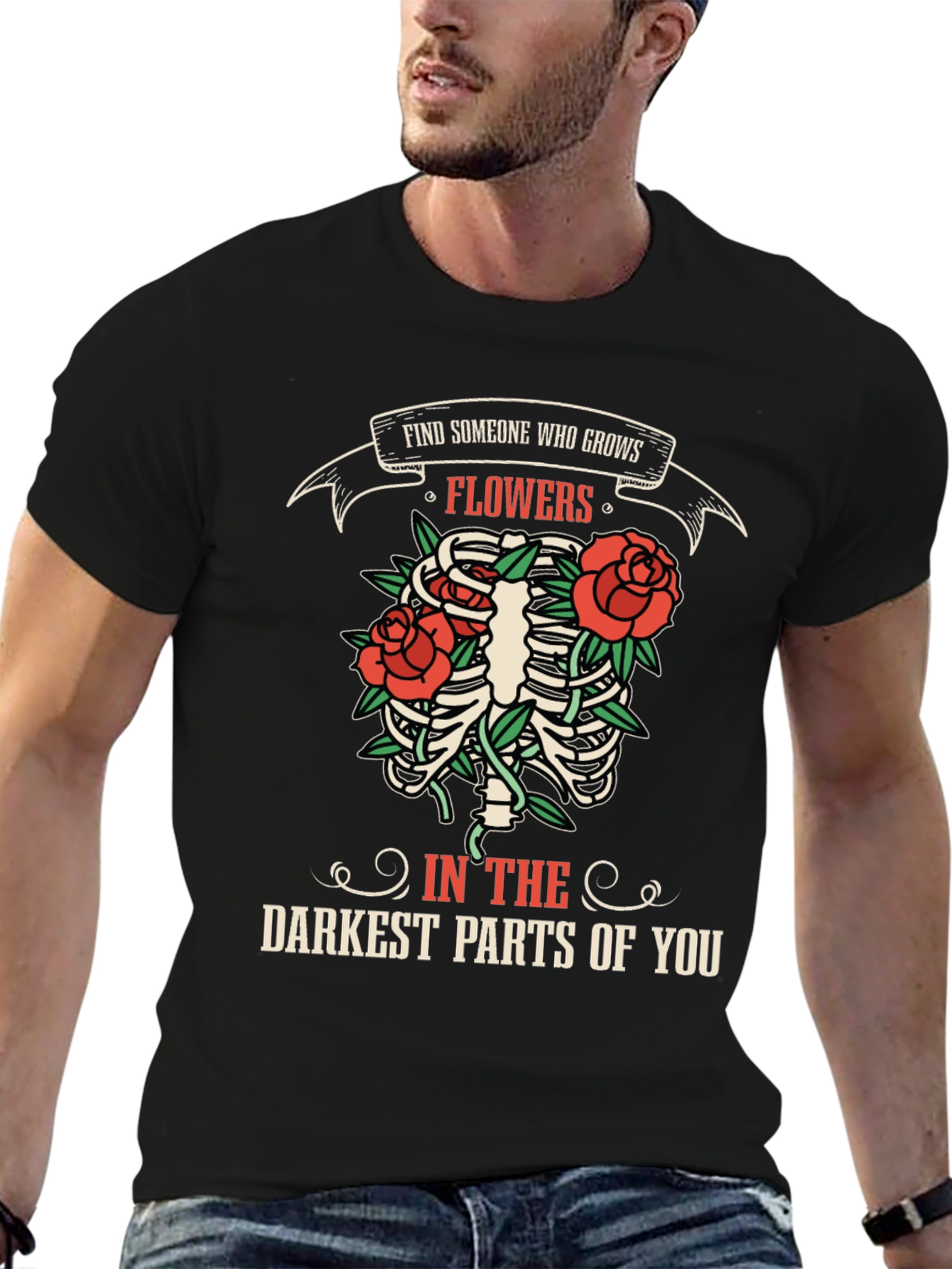 Find Someone Who Grows Flowers Graphic T-Shirt