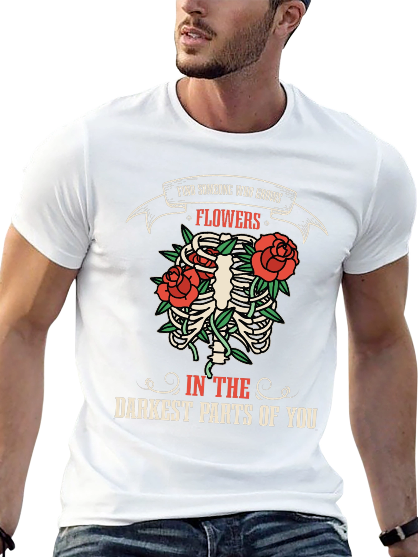 Find Someone Who Grows Flowers Graphic T-Shirt