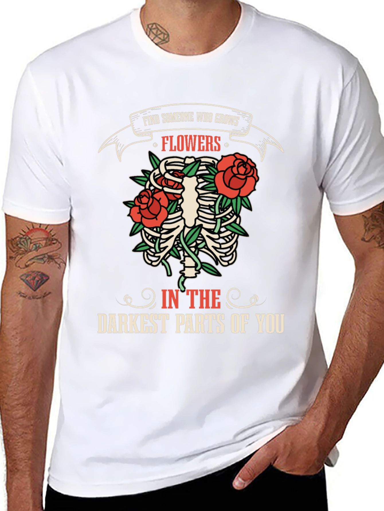 Find Someone Who Grows Flowers Graphic T-Shirt